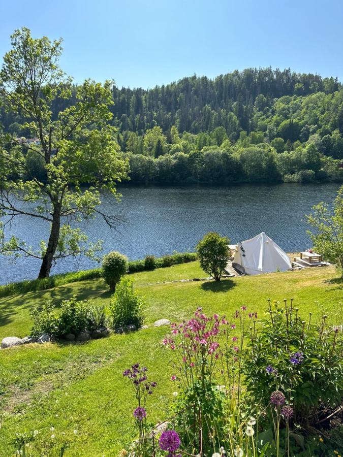 פורסגרון Glamping On Idyllic Lake, Paddle Boards & Rowboat מראה חיצוני תמונה